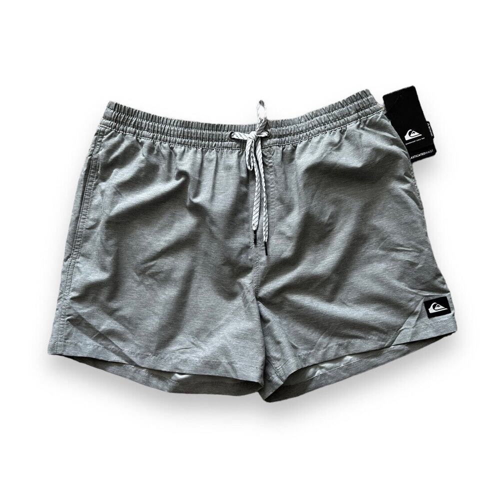 New Quiksilver Everyday Volley Exercise Running Shorts Women's Large Gray